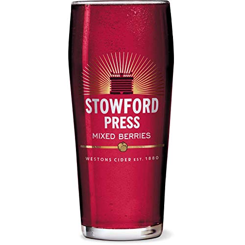 Stowford Press Personalised Mixed Berries Pint Cider Glass Engraved Gift - Enter Your Own Custom Text