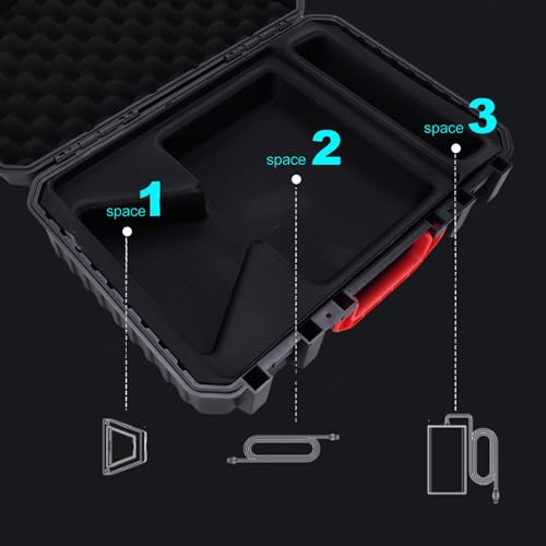 Maletín satelital impermeable de ABS con protección contra golpes 3
