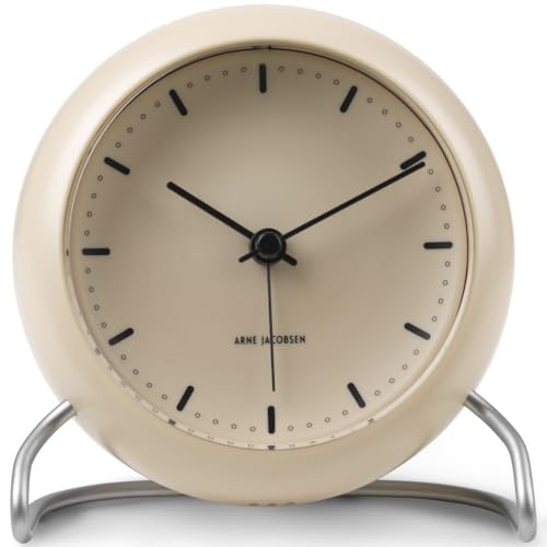 Arne Jacobsen Table Clock, Beige, 11 cm