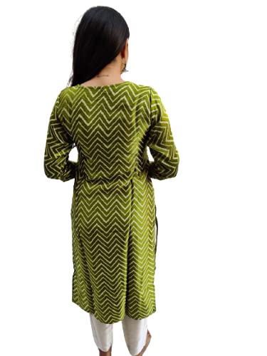 Image of Prijam Traditional Straight Long Kurti Mashru Leriya