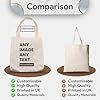 PERSONALISED Tote Cotton Bag CUSTOM Text Photo Logo Print Any Occasion Birthday, Wedding, Shopping, Bag for life (1 SIDED ONLY) #5