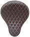 La Rosa 16" Harley Chopper Bobber Black Vinyl Red Diamond Tuk Solo Seat