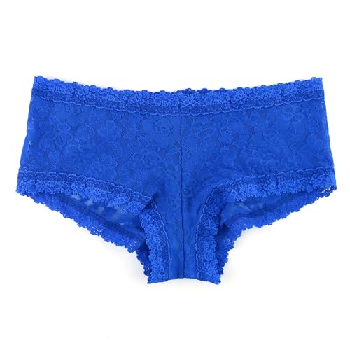 Image of hanky panky - Daily Lace Boyshorts | Women's Underwear, Soft Stretch Fit Panties, Cotton Blend | Sizes (XS-XL), 3 pack