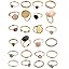 24 Small gem rings-size 1.2-7.4 24 Small gem rings-size 1.2-7.4