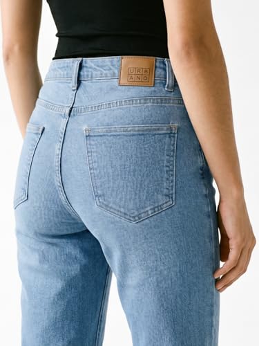 Image of Urbano Fashion Women's Mid Rise Bootcut Washed Jeans Stretchable
