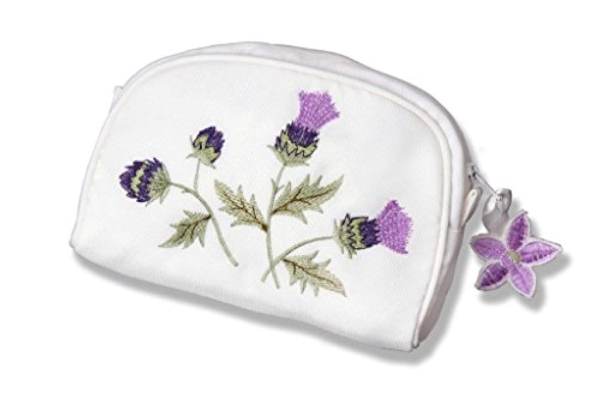 Cosmetic Bag in an Alba Thistle Design