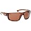 Shiny Brown Wood Grain Frame / Copper Lens