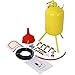 ZJMTOCYU Portable 5-Gallon Air Sandblasting Tank with Blast Gun for Surface Treatment, Steel Construction, Yellow