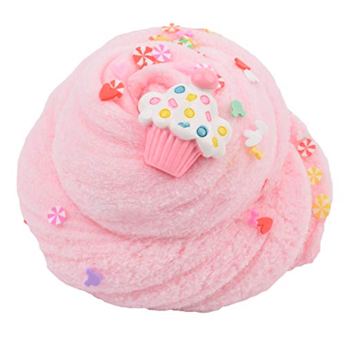 6 Pack Cloud Slime Kit, With Peach Watermelon Mint Leaf Pineapple Candy Cake Chocolate Bar Slime Charm,Soft And Stretchy #TOP6