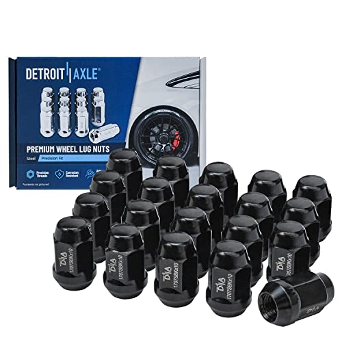 Image of Detroit Axle - Front End Suspension Kit for 2008-2010 Dodge Grand Caravan Chrysler Town & Country, 2009-2011 VW Routan, Control Arms w /Ball Joint Sway Bars Tie Rods Boots Wheel Lug Nuts Replacement