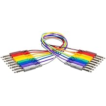 Hosa CSS-890 1/4-inch TRS Male to 1/4-inch TRS Male Patch Cable 8-Pack - 3 Foot