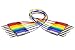 Hosa CSS-830 Balanced Patch Cables, 1/4 in TRS to Same, 1 ft