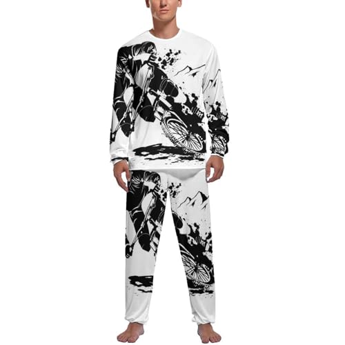 Pantalon vêtements de nuit et haut manches longues homme pour en finir avec le froid