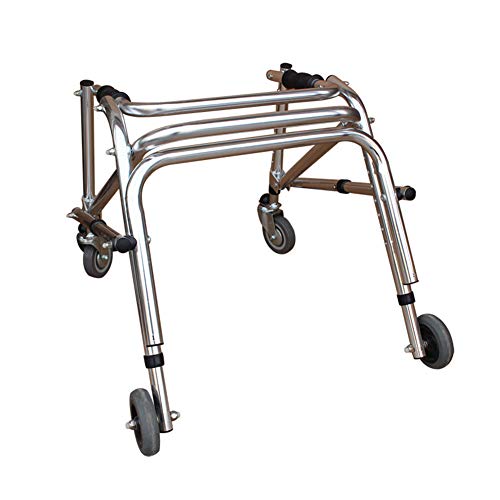 Wheelchair, 軽量折りたたみポータブルステンレススチールベルトホイールシート子供用ウォーカーウォーカー折りたたみ式2輪シートウォーカー