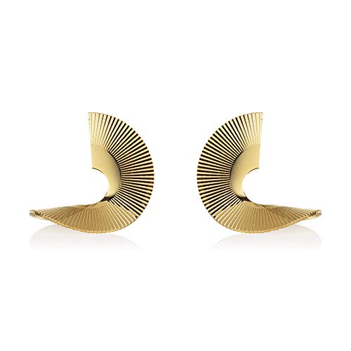 Boucles d'oreilles en spirale en acier inoxydable durable pour femme