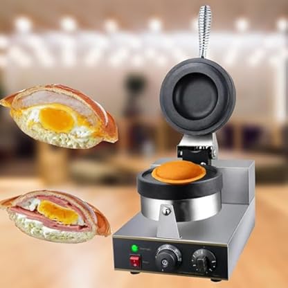 Elektrisch Hamburgerpresse Burgermaschine Kommerzielle Eismaschine Eismaschine für Schinken Edelstahl 1300 W Haushalts-Schinkenmaschine 50~300 ℃ Einstellbare Temperatur