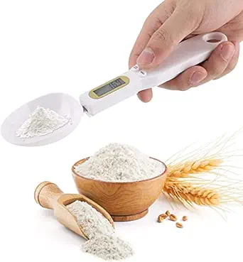 Tusmad Kitchen Food Digital Spoon Scale, Scale 1.1lb/500g(0.1g) Kitchen Tools Accessories with LCD Display Weight Measuring Food Coffee Flour Spices