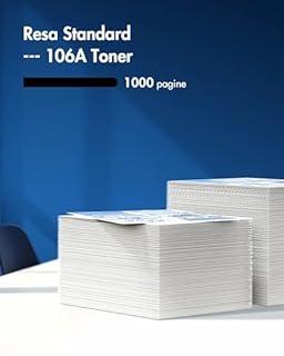 VIPGOOD 106A W1106A Toner con Chip Compatibile per HP 106A W1106A Cartuccia Toner per Laser MFP 137fnw 137fwg 135a 135r 135w 135wg 107w 107a 107r (Nero, 1-Pack)