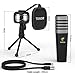 immagine 4Microfono USB, TONOR Condensatore Computer PC Mic con Supporto per Treppiede, Filtro Pop, Supporto Shock per Gaming, Streaming, Podcasting, YouTube, Voice Over, Skype, Twitch, Discordia, TC30
