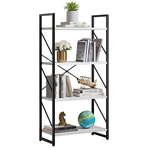 YITAHOME Estantería de 4 Niveles, Moderna estantería Independiente de 4 estantes y estanterías, estantes de Almacenamiento Abiertos para Libros, Organizador de Libros, estantería de pie para Sala de