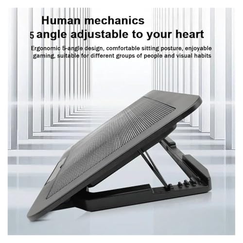 Coussin de refroidissement double ventilateur pour PC portable avec angle réglable
