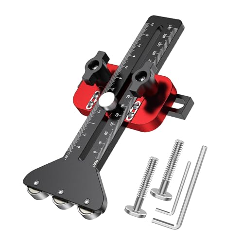 Guide de gabarit pour scie circulaire sur table, pour coupes répétitives de bandes étroites,compatible avec les rainures en U de 9,5mm x 19mm et les rainures en T de 6,35mm x