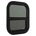 RecPro RV Window | 14"W x 16"H | Teardrop Style | Vertical Sliding | RV Window Replacement | Made in USA