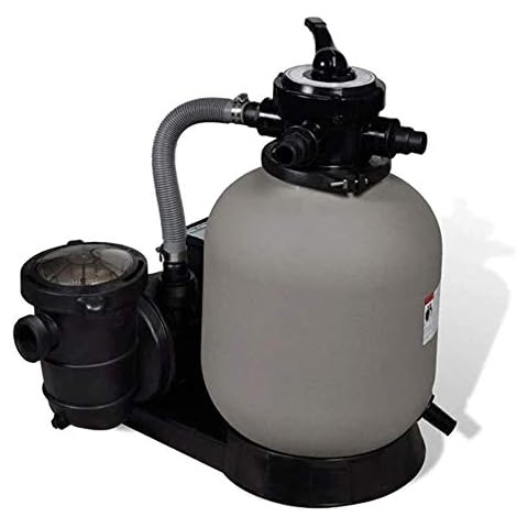 vidaXL Sandfilterpumpe 600W 17000L/h Sandfilteranlage Filteranlage Poolfilter Cover