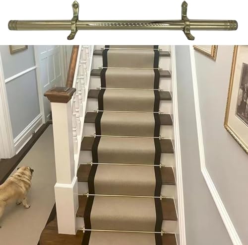Varillas de latón para alfombras de escaleras y pasillos interiores de casas