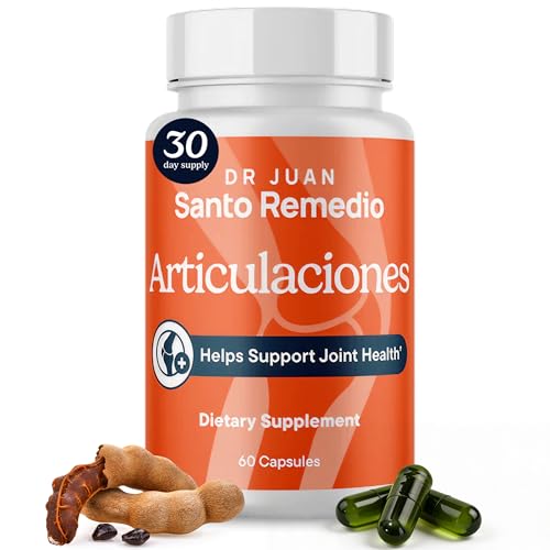Santo Remedio Articulaciones, Joint Health Support, Promotes Joint Comfort and Function, Contains Clinically Proven Ingredients, TamaFlex™, 30 Servings