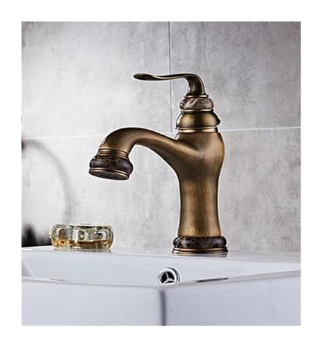 Robinet de bassin en laiton de style pont pour mitigeur salle de bain mono-trou