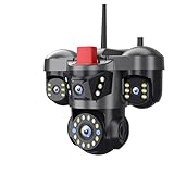10K 20MP Home Security Outdoor WiFi Camera 4 Lens...