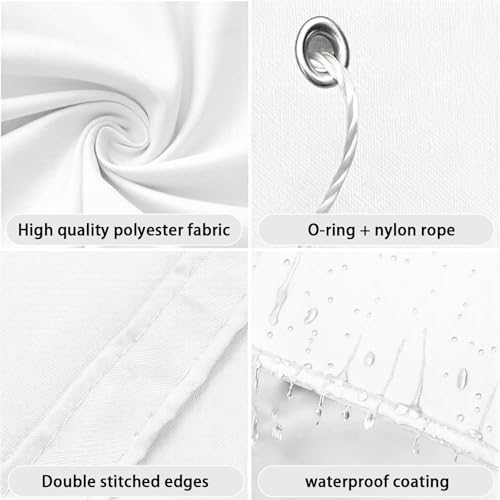 Auvent rétractable imperméable protection UV store de terrasse réglable 250x250 - 4