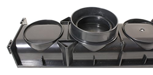 Image of URA WATER - Model UA-100 - Drainage Trench Set - Channel Drain with Grate - Black Plastic - 3 x 39 - (117 inch Total Length)