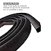 DOTAATDW Car Weather Seal Strip for Trunk Lid Gap, 1.5M /4.92Ft Automotive Weather Stripping Dustproof Rubber Sealing Strip for Sedan