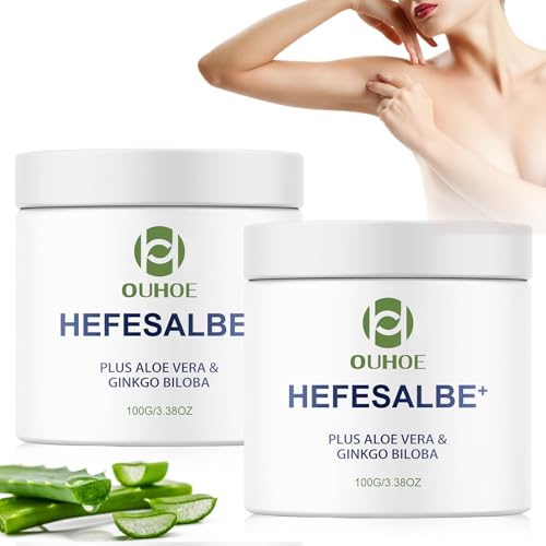 Hefe-Salbe Yeast Ointment Reibeisenhaut Creme Hefesalbe Mit dem Plus an Aloe Vera & Ginkgo Biloba Hautreparatur-Hefecreme für Reibeisenhaut und trockener Haut Für alle Hauttypen(2 PCS)