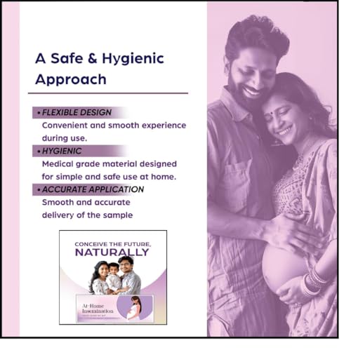 Image of Insemination Kit for Women-17cm| IVI Kit with 5 Dispenser, 5 Tube Applicator & 1 Collection Cups| Supports Natural Pregnancy| At-Home Insemination Kit| Baby Conceive Kit for Couples(Pack of 5)