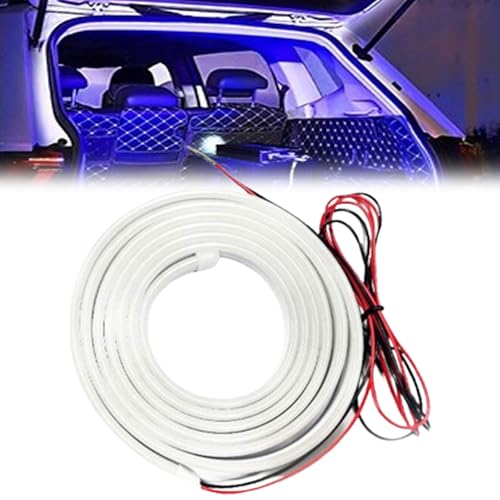 Dynamic Flowing Car Trunk Light Strip, 78/157 Inch Cuttable Car Trunk LED Light Strip, Universal Waterproof Constant/Flowing for Cars Suvs Vans Trucks (Blue,4m/157 in)