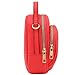 FashionPuzzle Two Compartment Phone Crossbody Mini Bag (Coral)