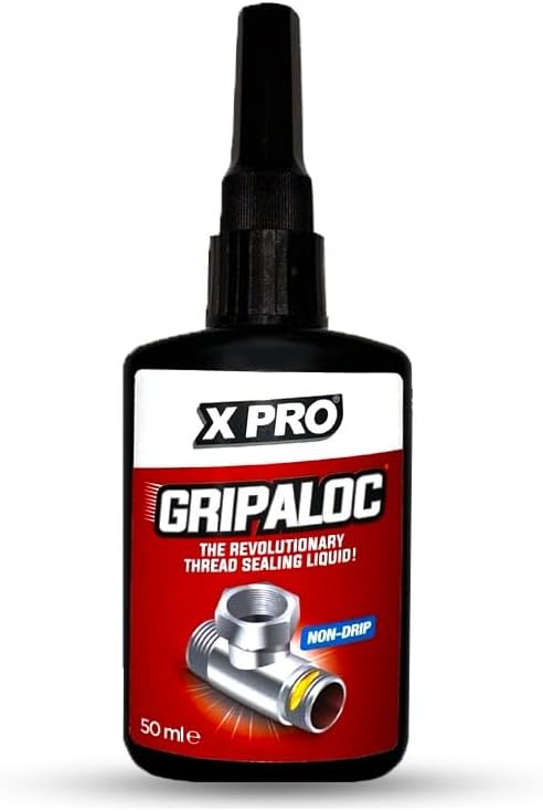 XPRO Gripaloc Liquid PTFE Thread Locker & Sealant - 50ml | The Revolutionary Thread Sealing Liquid, Non-Drip