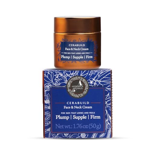 Cerabuild Face & Neck CreamIntensely Moisturizes Dry to Very Dry Skin | Firms the look of Droopy Cheeks Under-Chin & Neck | Fast-Absorbing Non-Greasy | Bakuchi + Phyto-Ceramides | 1.76 oz