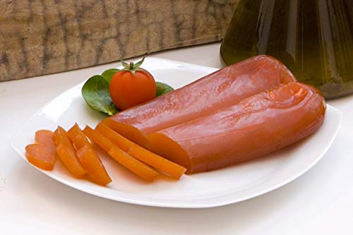 Meeräsche Bottarga Su Tianu Sardu 170g GARANTIERT - 2 Packungen mit 70/100g - Handgefertigt in Sardinien, Italien - Kaviar des Mittelmeers - Sardische Handwerksproduktion als Kosher zertifiziert - 2