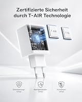 Tupneuf 60W USB C Ladegerät 4-Port, 30W PD PPS GaN Schnellladegerät mit 2 USB-C & 2 USB-A, Mehrfach Netzteil Ladeadapter Stecker für iPhone 17 16 15 14 Pro Max, iPad, Samsung Galaxy S25 – Ansicht 5