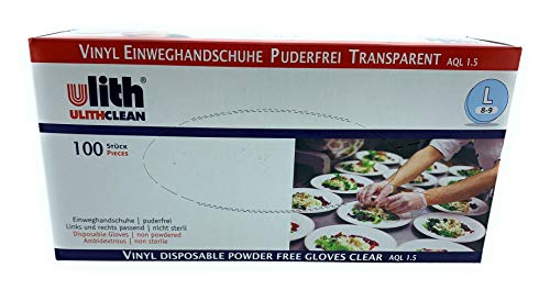 Guanti monouso in vinile, misura 9, tipo 50