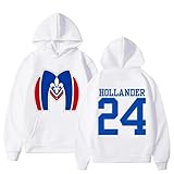 Nexuso Heated Rivalry 24 Bedruckt Kapuzenpullover Unisex Langarm Sweatshirt Harajuku Mode Hoodie Freizeit Hip-Hop Y2k Streetwear Herren/Damen Pullover-White||x_l