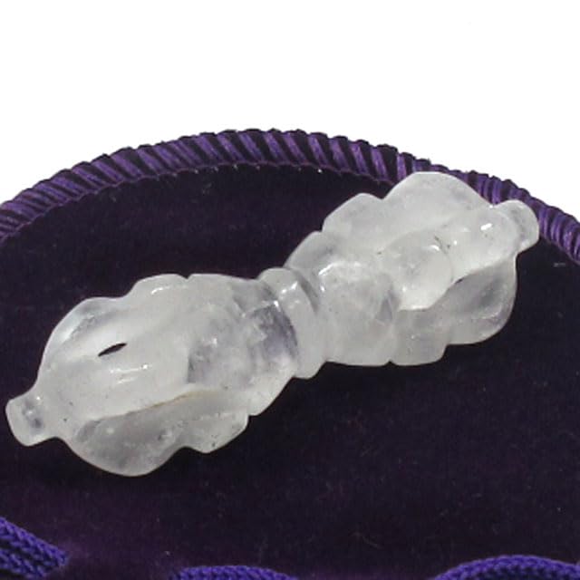 水晶 クリスタル ヒマラヤ産 バジュラ 密教法具 お守り チベット