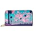 Produktbild JHGFG Mode Handtasche Reißverschluss Brieftasche Abend am Strand Palmen Telefon Clutch Geldbörse Abend Clutch Blocking Leder Brieftasche Multi Card Organizer