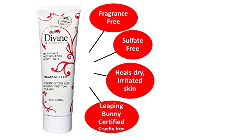 Divine Skin Hydrator in Shower Body moisturizer unscented Fragrant Free Helps Dry Itchy Irritated Skin 8.5 oz