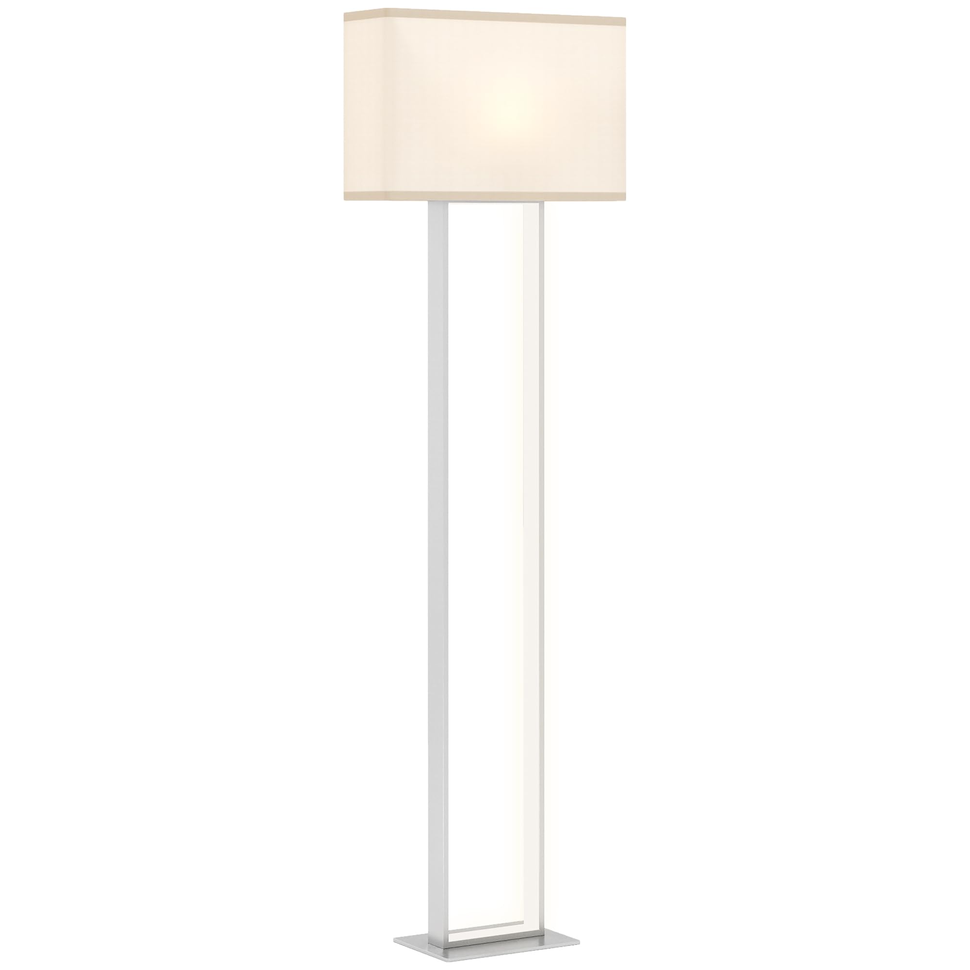 HOMCOM LED Stehlampe Wohnzimmer Stehleuchte mit Leinen-Lampenschirm, minimalistische Standleuchte Nachtleuchte für Schlafzimmer Weiß
