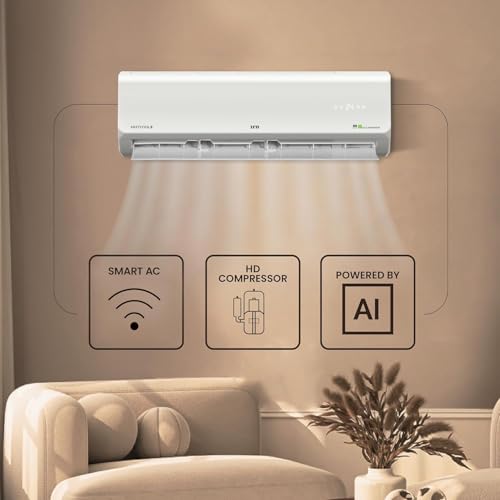 Image of IFB Model Silver Plus Smart Series 1.5 Ton 5 Star In-built Wifi Split AC with HD Compressor, AI, Dual Gold Fin & 8-in-1 Flexi Mode - White (CI185SL22SGN1, Copper Condenser)